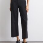 Marc O Polo Wide Trousers In Interlock Jersey - Navy