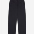 Marc O Polo Wide Trousers In Interlock Jersey - Navy