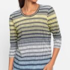 Olsen Hannah Women's Cotton Blouse with Geometric Print - Marina City