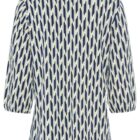 Olsen Hannah Women's Viscose Blouse With Elastane And Geometric Print - Marina City
