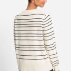 Olsen Henny Striped Women's Cardigan - Urban Lights