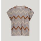 Summum Woman Top With Zigzag Pattern