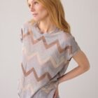 Summum Woman Top With Zigzag Pattern