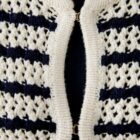 Oui Cardigan - white blue