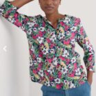 Seasalt Watercolour Sketch 3/4 Sleeve Top
