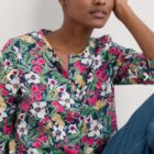 Seasalt Watercolour Sketch 3/4 Sleeve Top