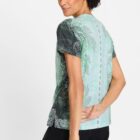 Olsen Cosima Mint Cotton Blouse