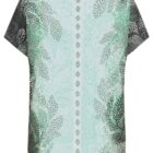 Olsen Cosima Mint Cotton Blouse