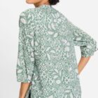 Olsen Green Printed Blouse