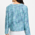 Olsen Aqua Mint Jacket With Breast Pockets