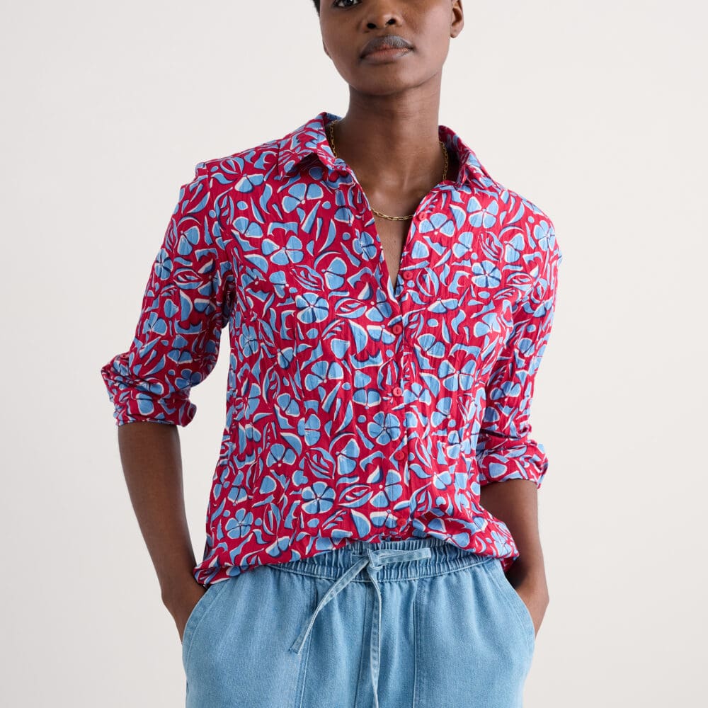 Bluse - Larissa  Shirt - Winter Wildflower Carmine main image 1