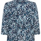 Olsen TENCEL™ Modal Clara Navy Blue Women's Leopard Print Blouse