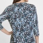 Olsen TENCEL™ Modal Clara Navy Blue Women's Leopard Print Blouse