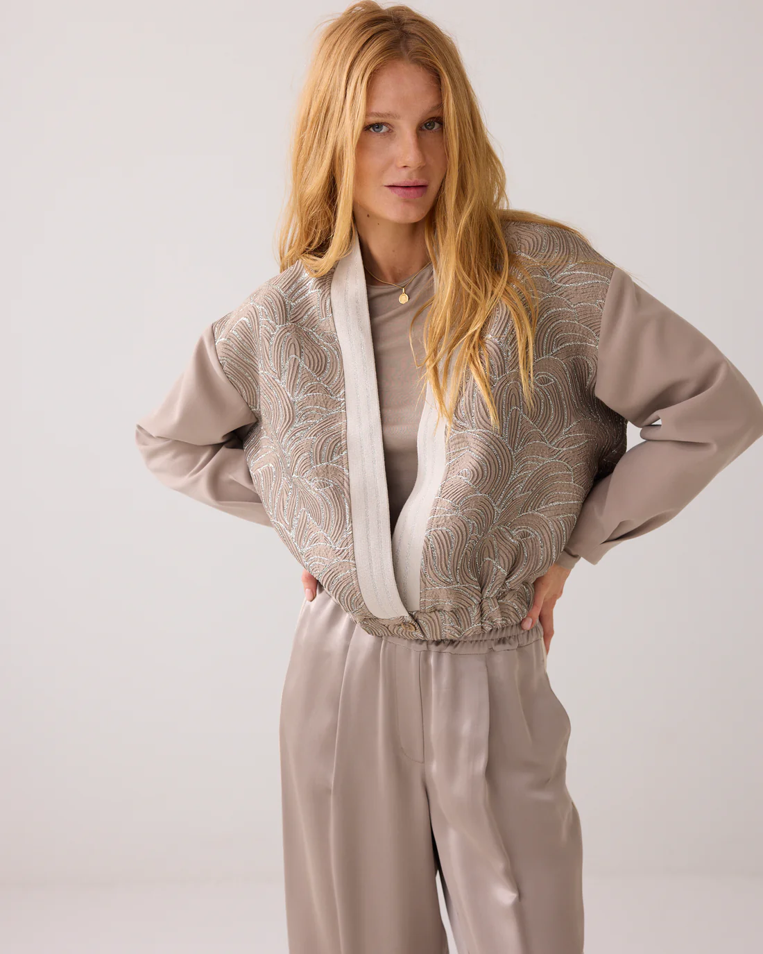 Summum Woman Jacquard/Foam Bomber Jacket