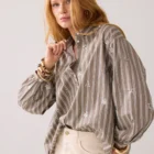 Summum Woman A-line Blouse With Sequins