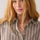 Summum Woman A-line Blouse With Sequins