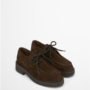 Marc O Polo Derby Lace-Up Made From Soft Suede