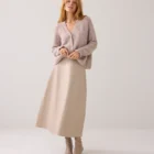 Summum Woman Oversized Cardigan With Fancy Buttons