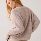 Summum Woman Oversized Cardigan With Fancy Buttons
