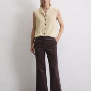 Corduroy pants flared made from a high-quality organic cotton blend