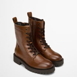 Marc O Polo Lace-Up Boots With Inside Zipper