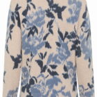 Olsen Beige And Blue Floral Women's Henny Sweater