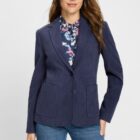 Olsen Women's Navy Corduroy Jacket