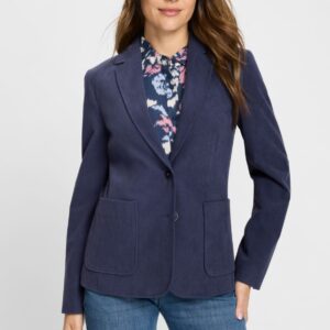 Olsen Women's Navy Corduroy Jacket