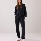 Summum Woman Soft Scuba Pinstripe Top