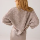 Summum Woman Bouclé Jumper In Alpaca Blend
