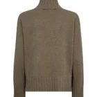 Keep cosy this season with our knit in soft blend of cashmere and wool. Designed in a subtly oversized fit, it's finished with ribbed rollneck, cuffs, and bottom hem, plus a raised seam detail down the front for a touch of sophistication. With convenient slits on each side, this versatile piece pairs perfectly with wide-leg jeans for a fashionable look.
