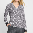 Olsen Hannah Shirt With Leopard Print