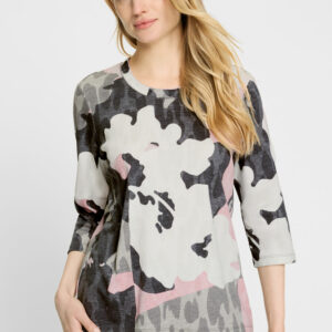 Olsen Hannah Shirt With Panel Print