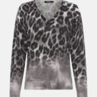 Olsen Henny Sweater With Leopard Pattern