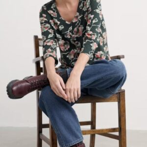 Seasalt Studio Glass 3/4 Sleeve Top