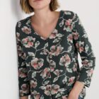 Seasalt Studio Glass 3/4 Sleeve Top