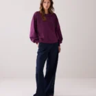 Summum Woman Oversized Hand-Embroidered Jumper