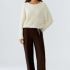 Oui Trousers - Ganache - 91737
