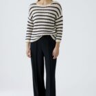 Oui Trousers -Black - 91737