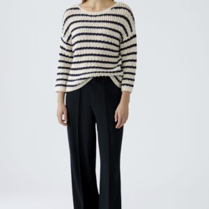 Oui Trousers -Black - 91737