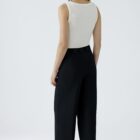 Oui Trousers -Black - 91737