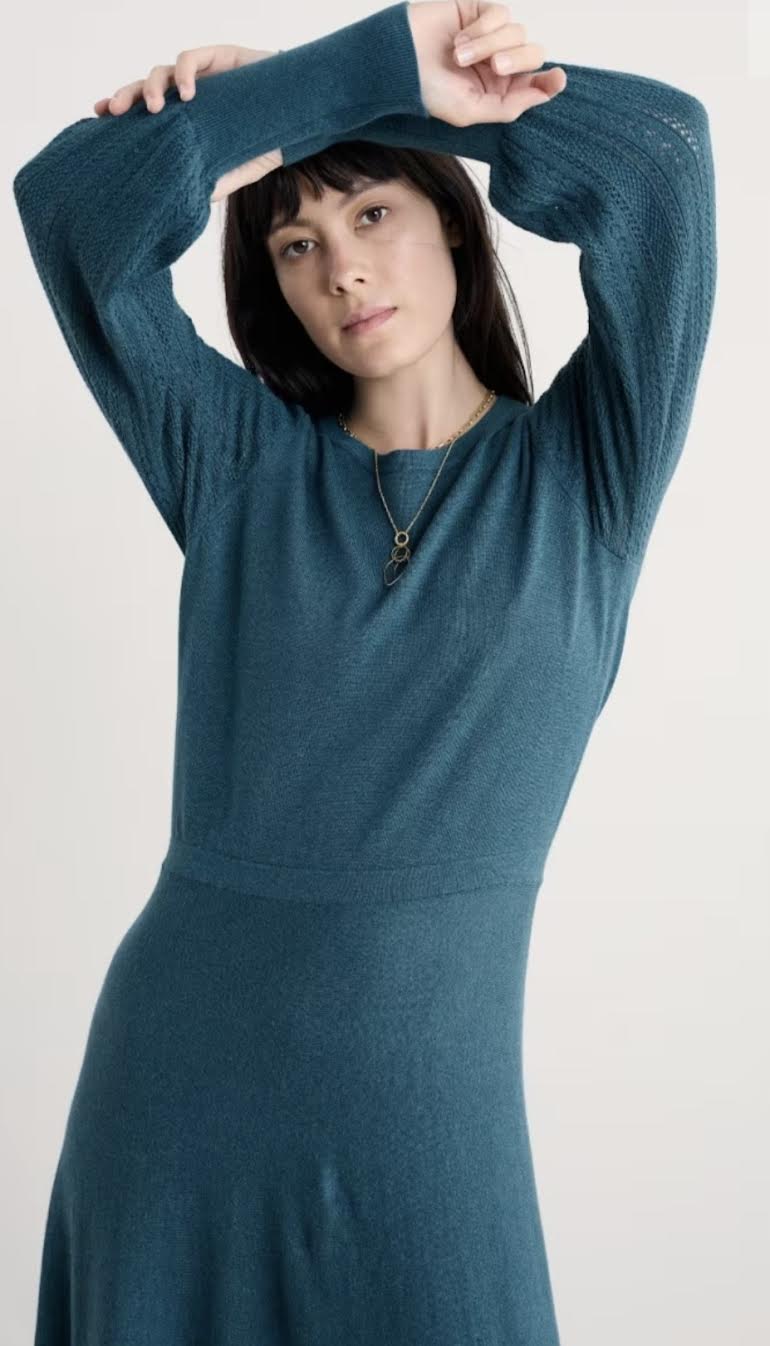 Seasalt Herring Gull Knitted Dress in GOTS-Certified Organic Cotton