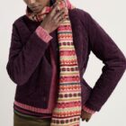 Seasalt Bright Line Fair Isle Scarf
