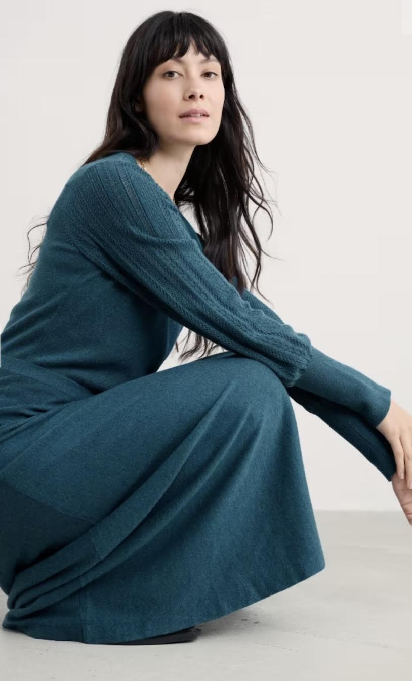Seasalt Herring Gull Knitted Dress in GOTS-Certified Organic Cotton