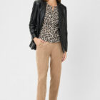 Olsen Clara Shirt With All-Over Leopard Print