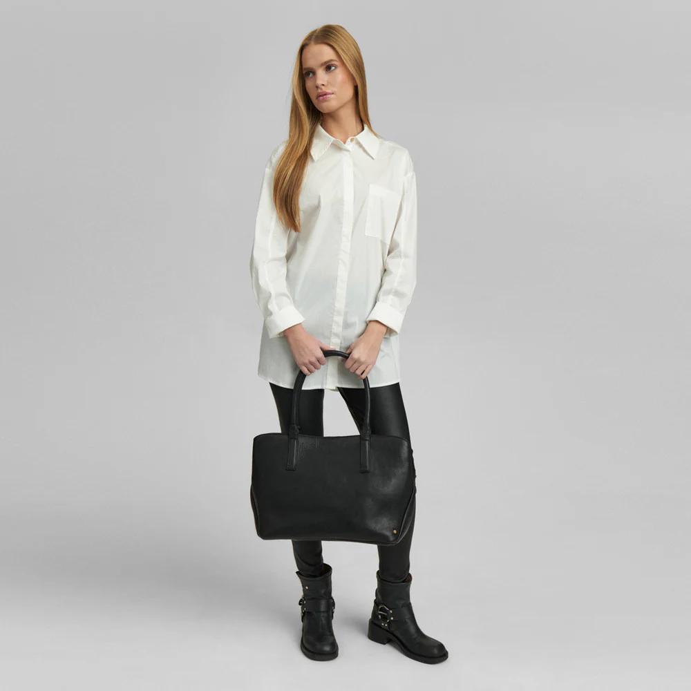 Depeche Timeless Shopper Bag In Soft Leather Quality / 16012