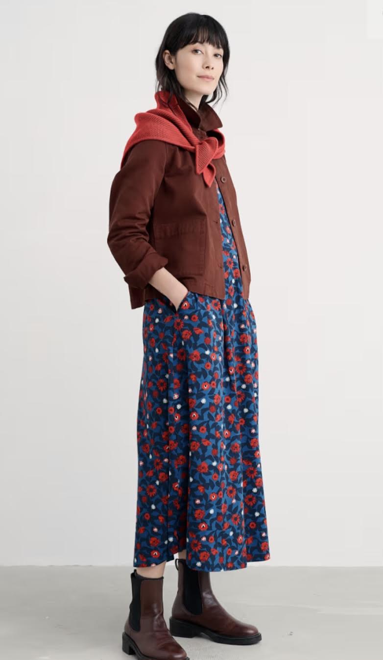 Seasalt Veronica Midi Dress in GOTS-Certified Organic Cotton Jersey