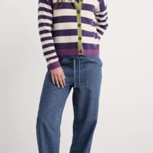 Seasalt Pinwell Striped Cardigan Made With Lambswool