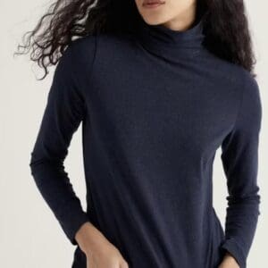 Seasalt Landing Roll Neck Top in GOTS-Certified Organic Cotton