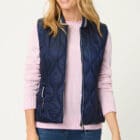 Olsen Vest with Stand-Up Collar And Zipper